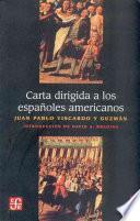 libro Carta Dirigida A Los Españoles Americanos